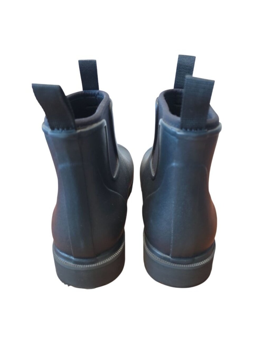 Merry People BOBBI Black Waterproof Ankle Gumboot Rain Boots Unisex Sz EU 39 - Picture 4 of 7